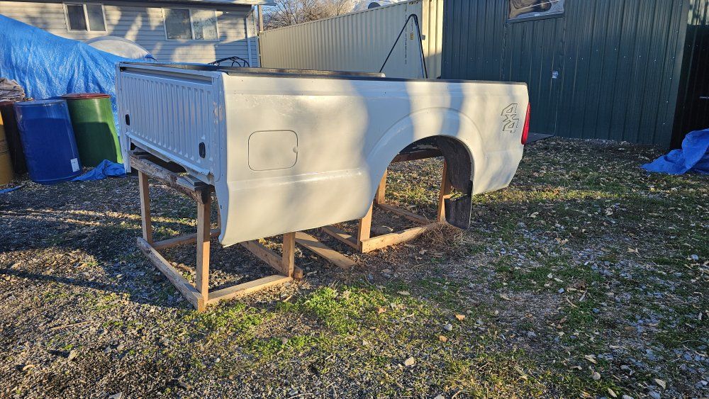 2011 F-350 Superduty truck bed 8' long.