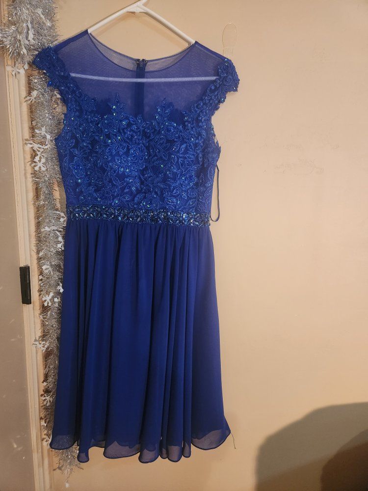royal blue formal dress