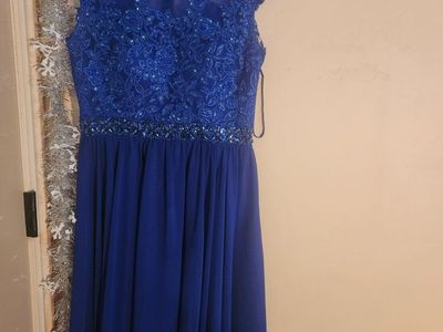 royal blue formal dress
