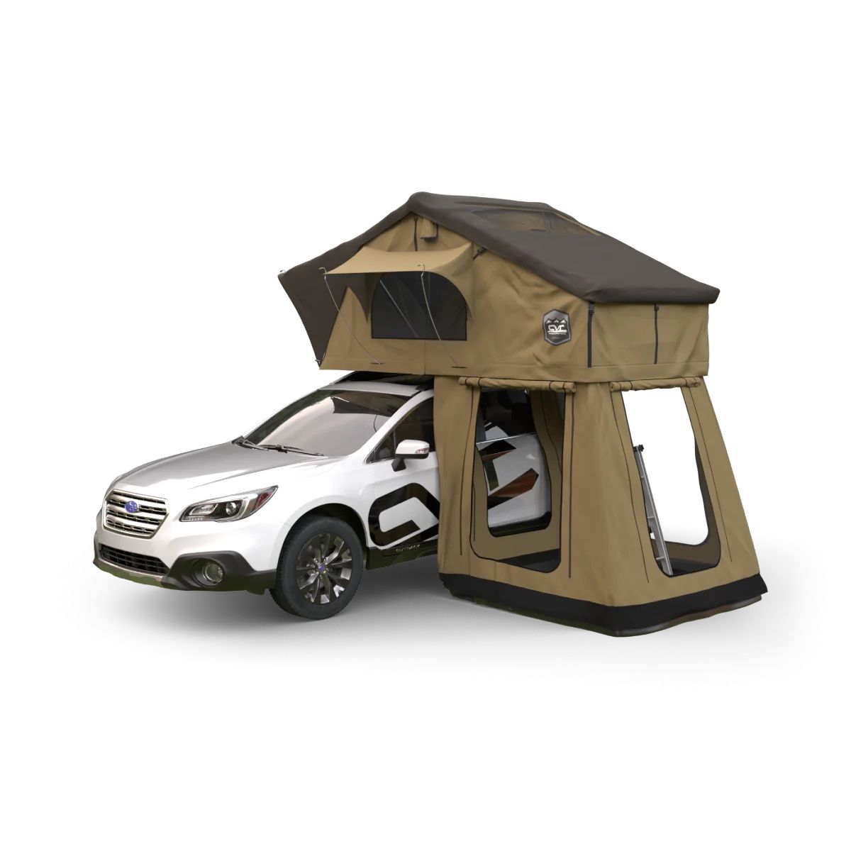 CVT Hybrid Roof Top Tent with Annex Room - Tan
