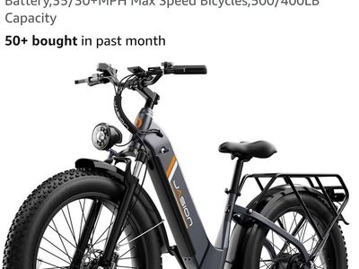 BRAND NEW Jasion Thunder/PRO/ST Electric Bike,2000W/1800W Peak Ebikes for Adults,26''Fat SNOW/OFFROA
