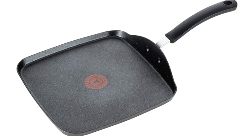 T-Fal Ultimate Hard Anodized Nonstick Griddle 10.25 Inch Oven Broiler Safe 500F Cookware, Pots and Pans, Dishwasher Safe