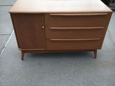 Mid Century Haywood Wakefield buffet with tambour door