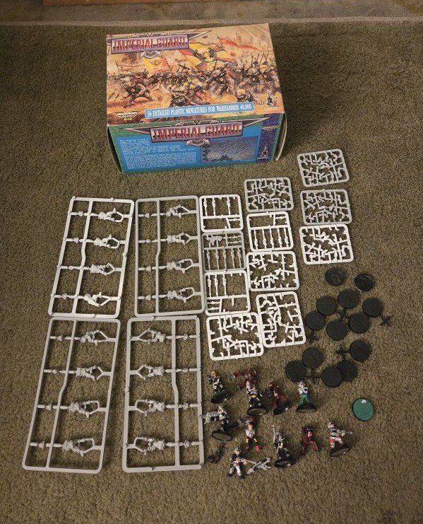 1989 vintage rare warhammer 40k imperial guard miniatures OOP Citadel uk rpg tabletop