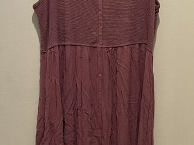 Frye Button Front Sleeveless Long Midi Dress XXL