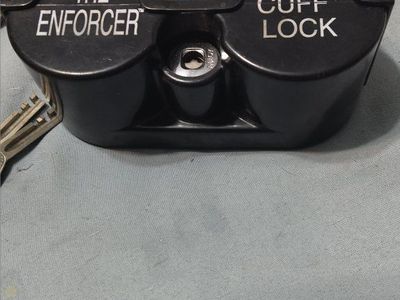 The Enforcer Air Cuff Lock Anti-Theft Device for tractor - Black with Keys