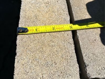 Interlocking Paver Bricks - Gray Concrete (Approx. 7.5" x 3.5" x 2.25") - 300+ Quantity