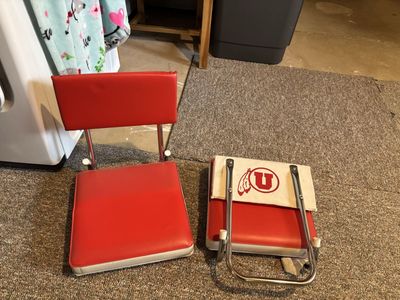 University of Utah Utes Red Portable Stadium Seat Chair Bleacher Cushion