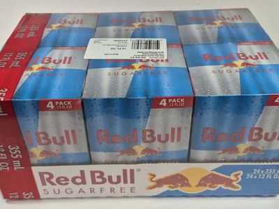 Pack of 24 12 FL OZ. Red Bull Sugar Free, Sealed Pack