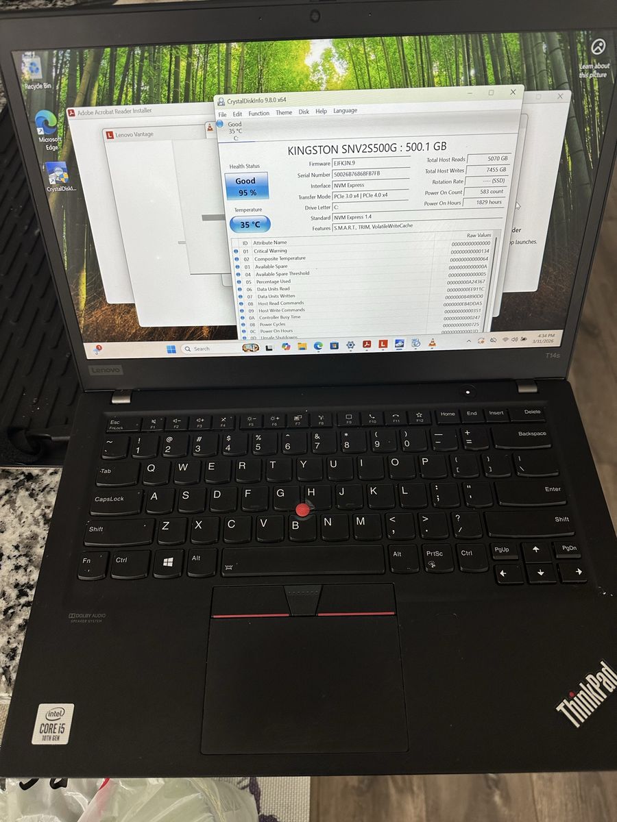 Lenovo Laptop i5 Core 10th 16 GB RAM 512 GB SSD