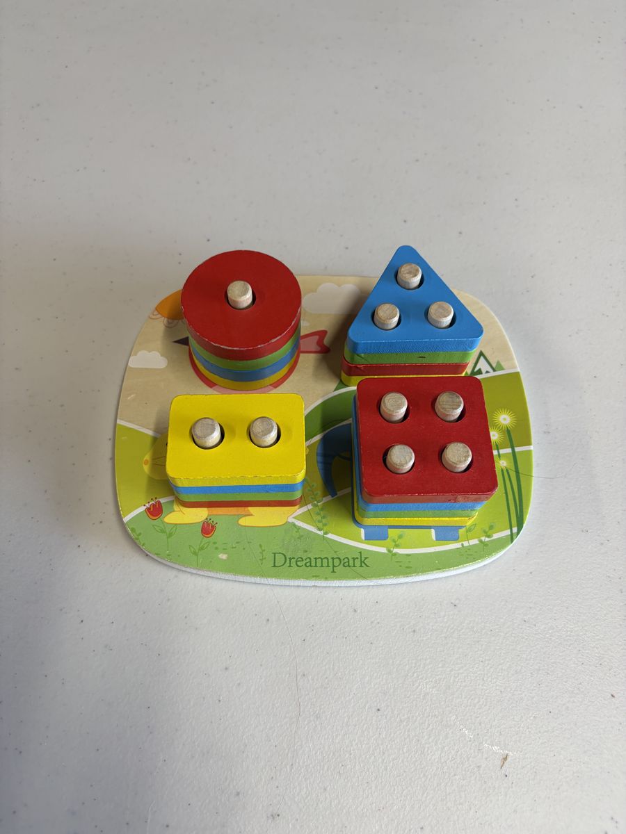 Wooden stacking toy for toddlers
