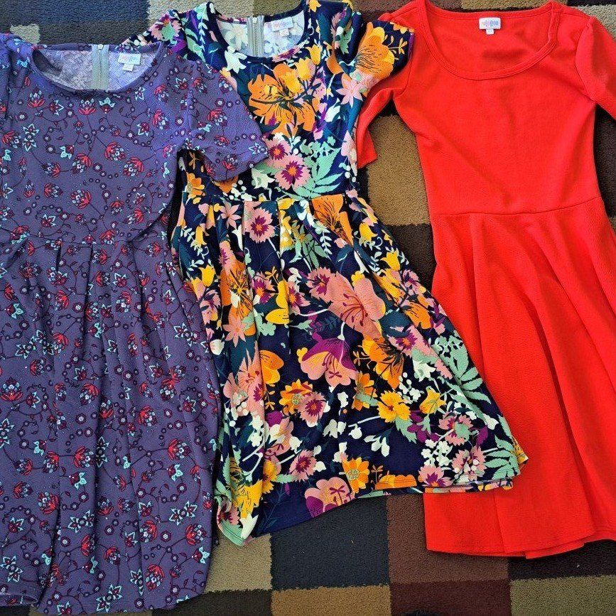 3 brand new LuLaRoe summer dresses