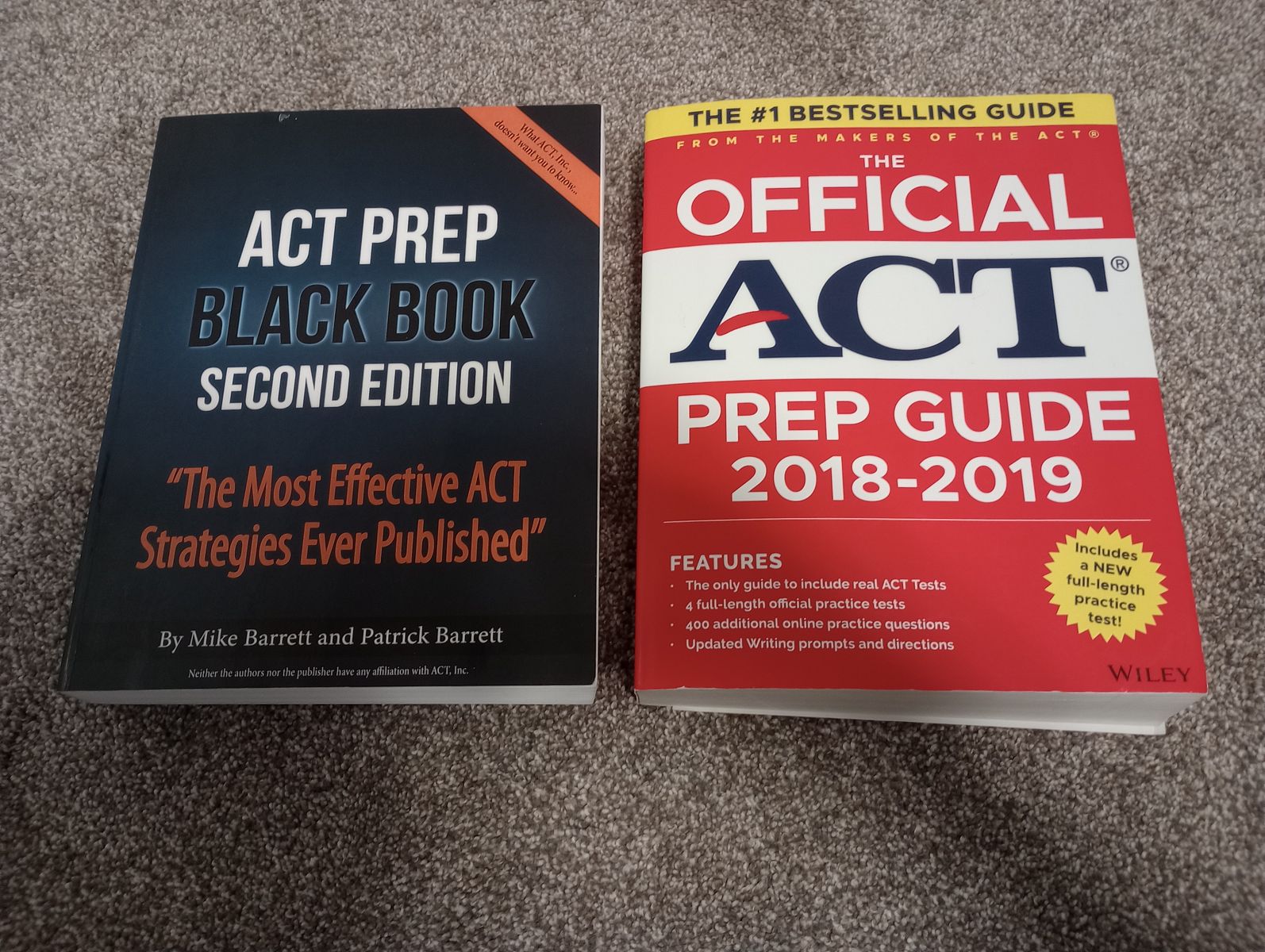 ACT Prep Black Book and Official ACT Prep Guide 2018-2019