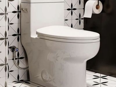 1-Piece 1.28 GPF Single Flush Elongated High Efficiency WaterSense Toilet