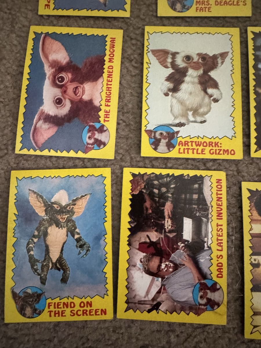 Vintage 1984 Topps Gremlins Movie Trading Cards Lot