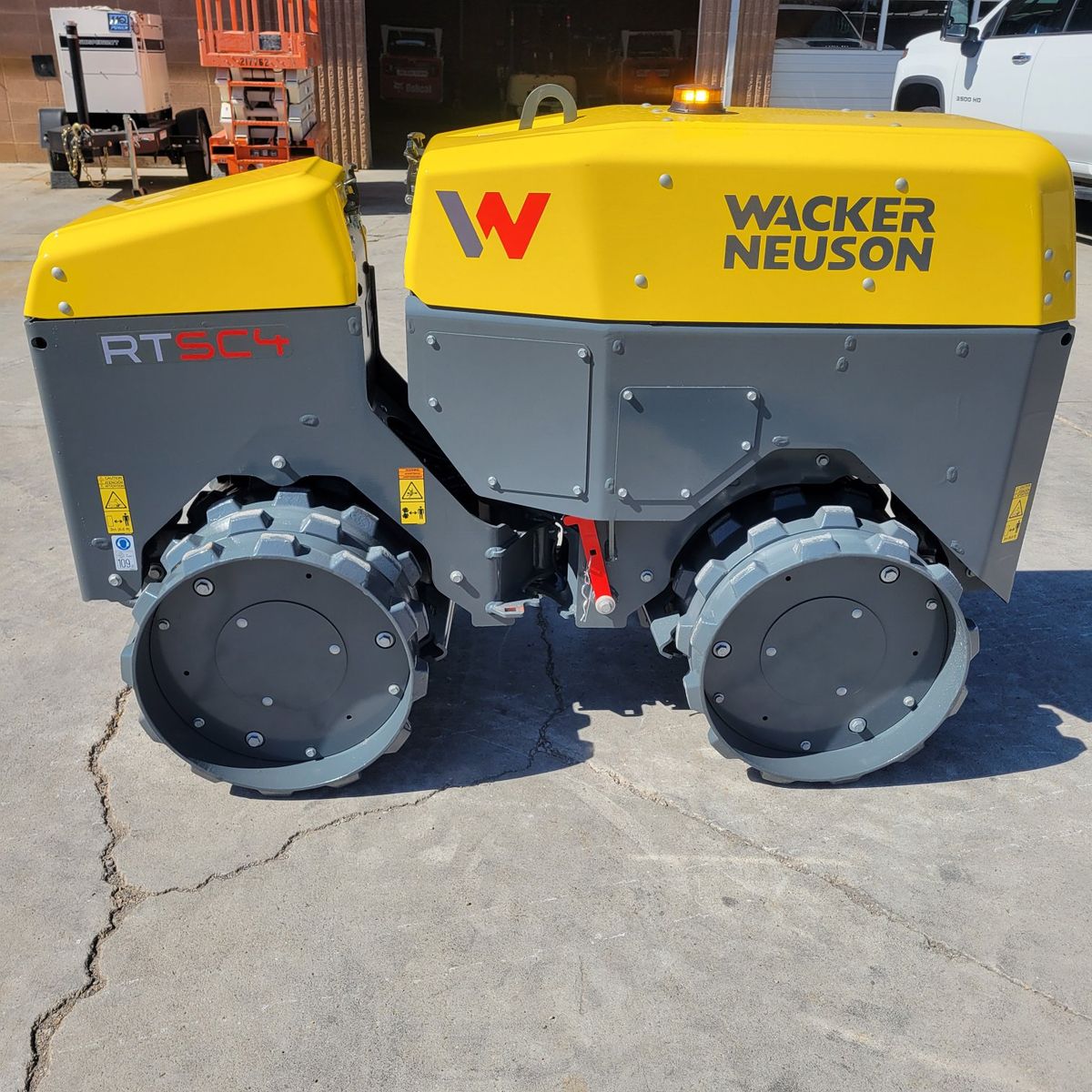 2026 Wacker Neuson RTsc4 Diesel Remote-Controlled Trench Roller Compactor.
