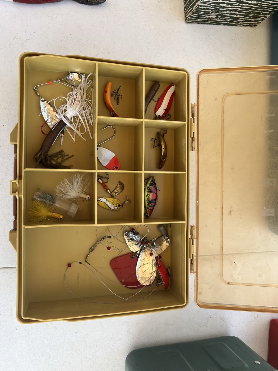 Tackle Box with Fishing Lures/ double sided