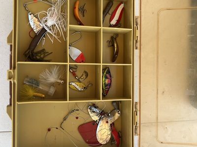 Tackle Box with Fishing Lures/ double sided