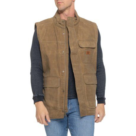 New Dickies Men's Waxed Canvas Work Vest - Brown, Size M