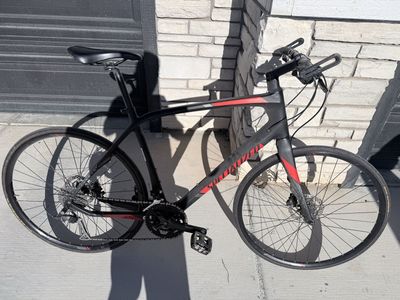 Specialized Sirrus - Carbon Frame Road Bike - Red/Black