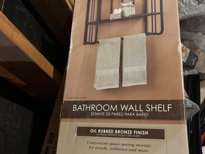 Bathroom wall shelf