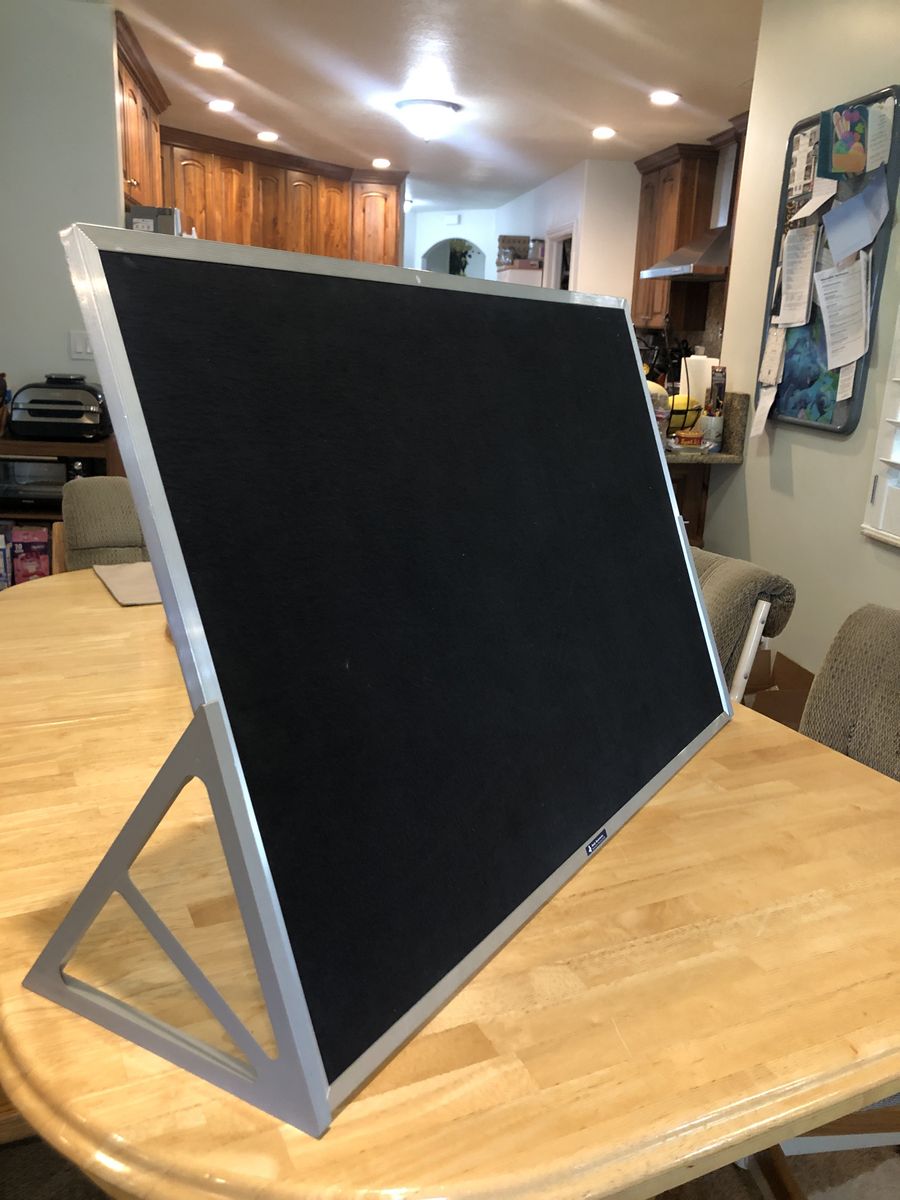 Black Flannel Board with 2 Attachable Legs