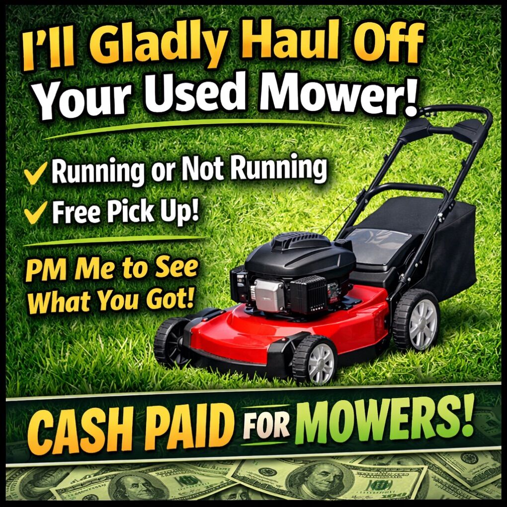 FREE Lawn Mower Pickup – Running or Not