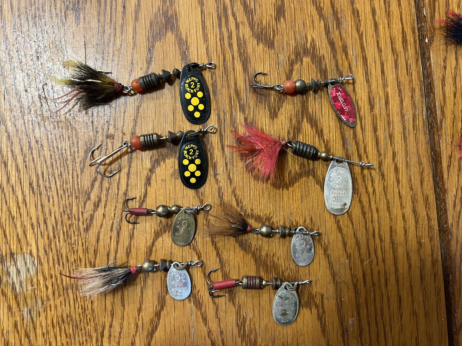 Mepps Trout Spinner Lot – Black Fury, Aglia, Comet