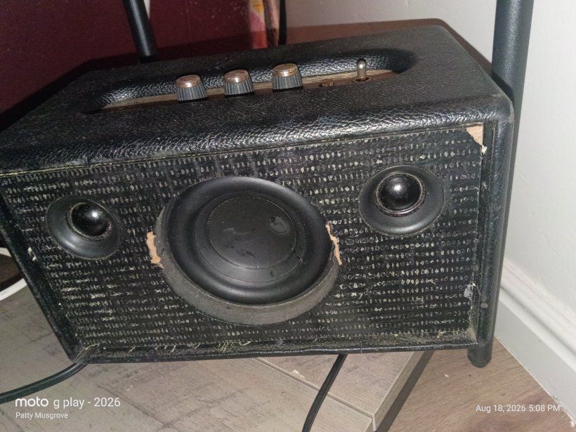 Marshall Bluetooth Speaker Used Fair Condition action one