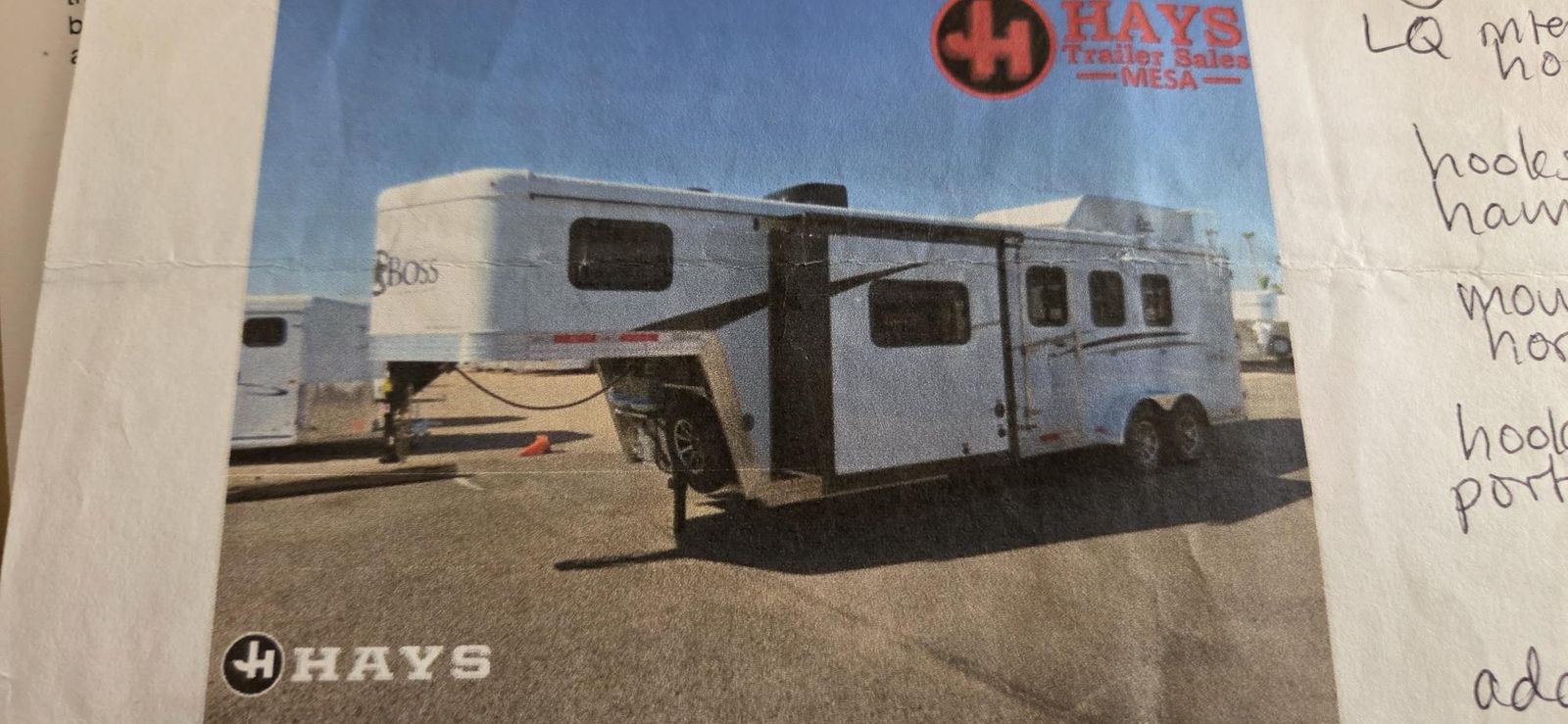 2019 Bison Trail Boss 3 horse LQ with slide out, stud wall rear tack room all aluminum