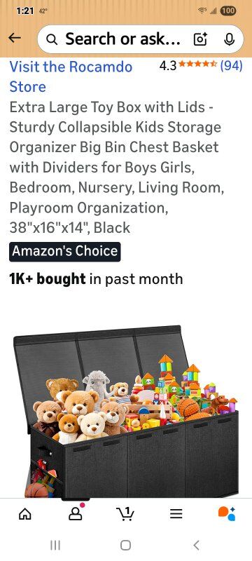 New in Package! Extra Large Storage Container