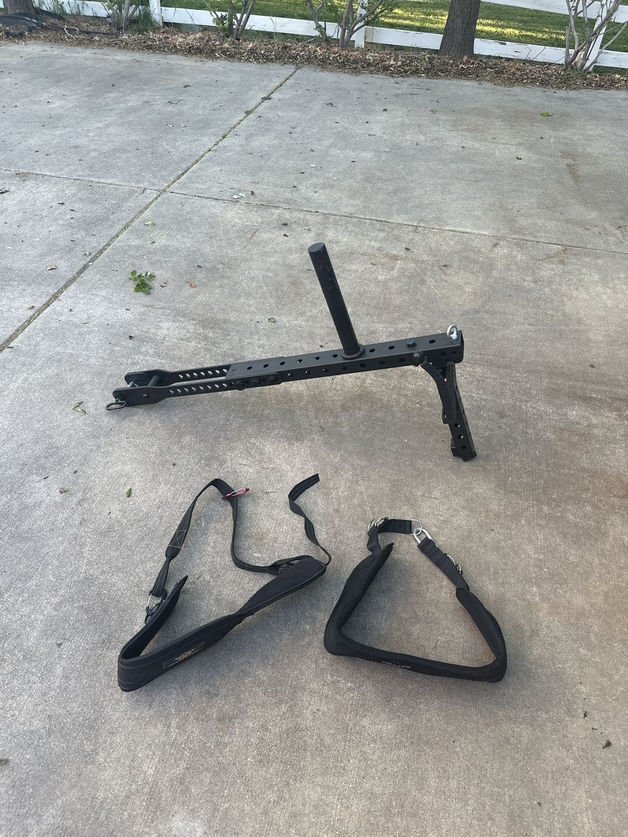 Belt Squat Attachment for Home Gym with 2 Belts
