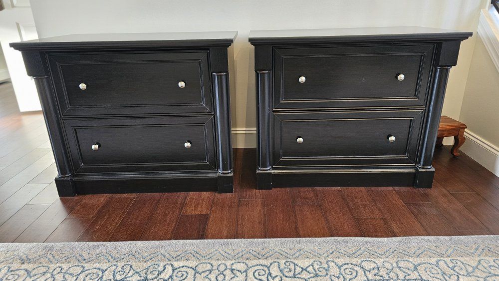 Lateral filing cabinet set of 2