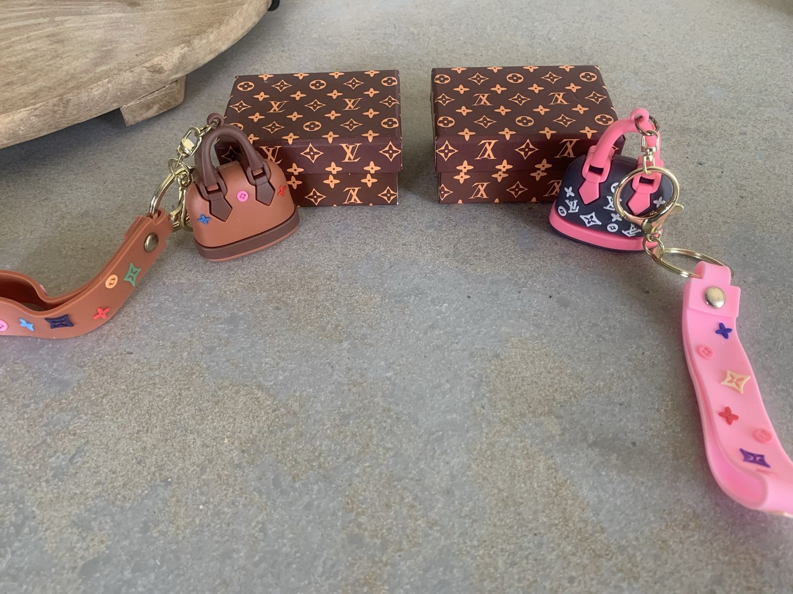 LV Mini purse keychains 