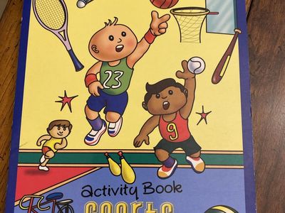 Sports color and play activity book