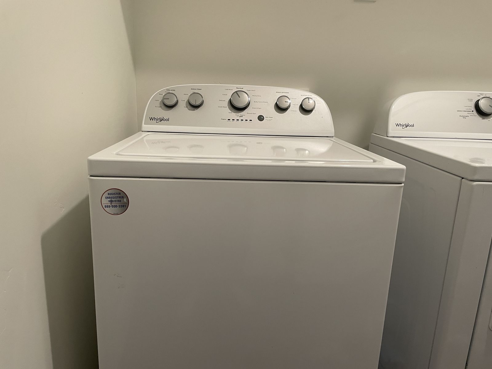 Whirlpool washer and dryer set
