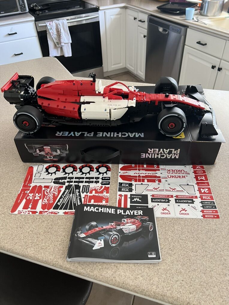 Building Blocks Race Car 1:8 HUGE Completed