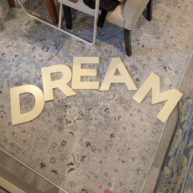 dream wood letters home decor