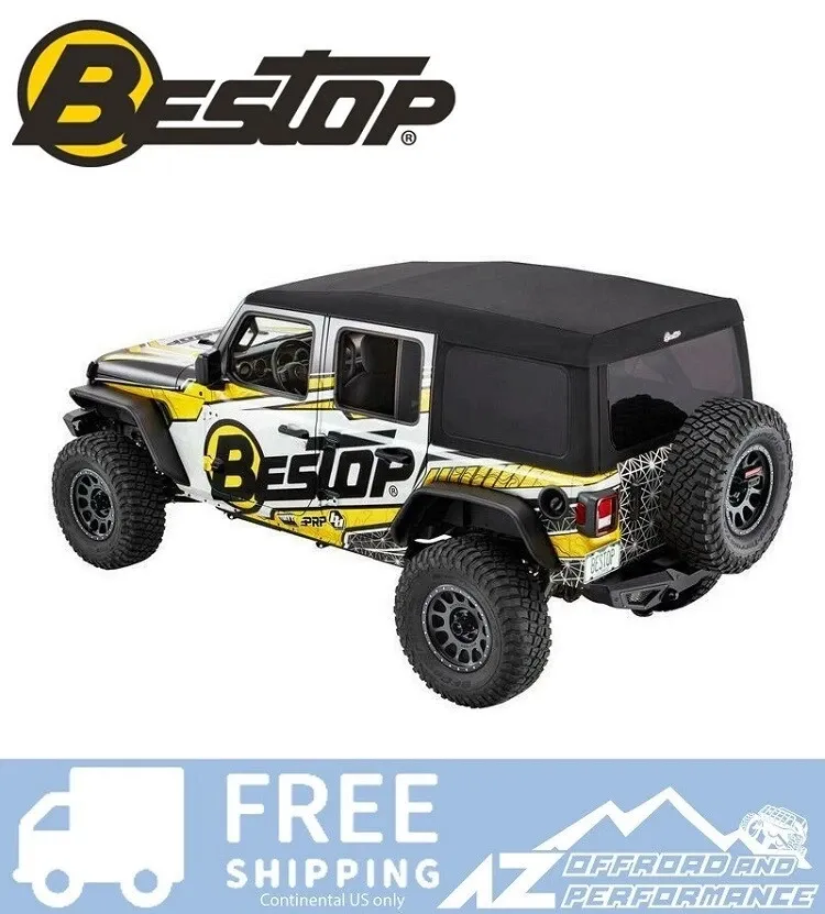 Bestop Supertop Ultra Soft Top Jeep 2018-2025 Jeep Wrangler JL 4-Door 54725-17