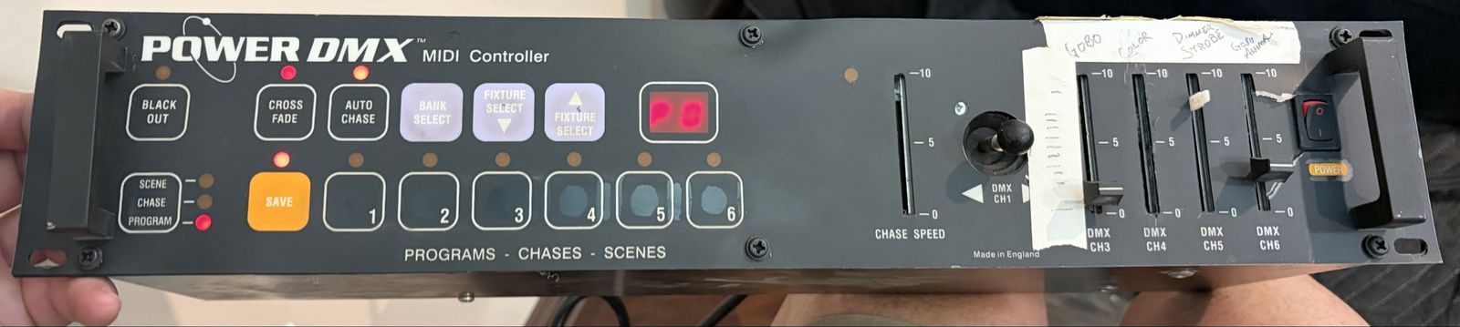 Power DMX MIDI Controller Lighting Console DJ Equipment Made in England