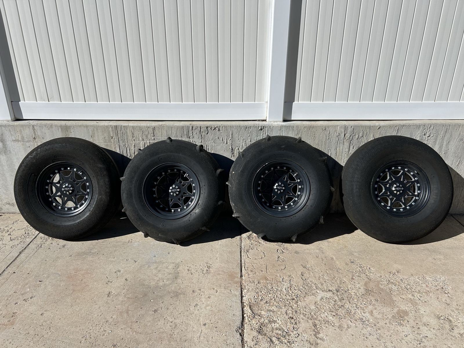 SANDCRAFT DESTROYER PADDLES AND SANDCRAFT NEXUS RIMS BILLET SET