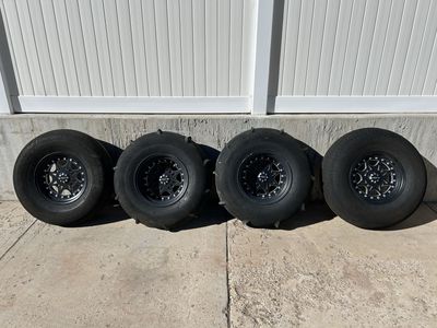SANDCRAFT DESTROYER PADDLES AND SANDCRAFT NEXUS RIMS BILLET SET