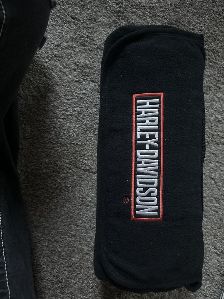 Harley Davidson Velcro Wrapped Blanket