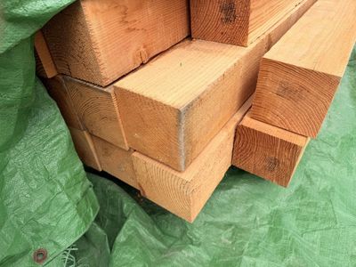 True 6x6 Rough-Cut Douglas Fir Timbers – 10’ & 12’