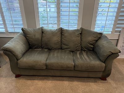 Couch and oversized chair