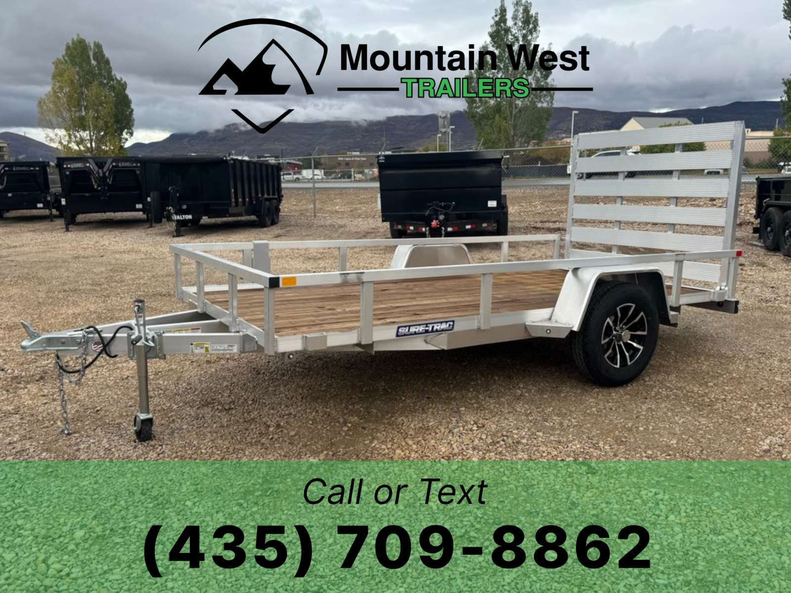 2025 Sure-Trac 6X12 Single Axle Aluminum Utility Trailer