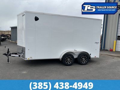 7x14 Pace American Outback Deluxe Enclosed Cargo Trailer - 7'0" Interior - 7K GVWR - 16" Cross Member Upgrade, Alloy Wheels,