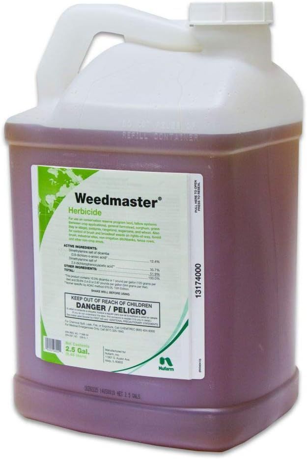 Nufarm WeedMaster Farm Post-Emergent Herbicide 2.5 Gal - Broad spectrum of annual, biennial, and perennial broadleaf weeds