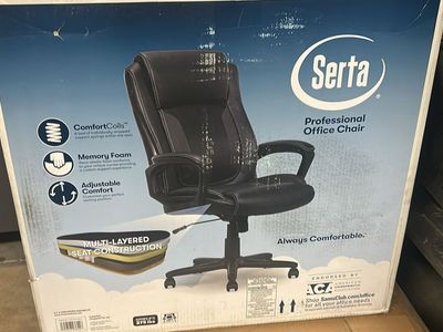 Serta Professional Office Chair with Memory Foam and ComfortCoils