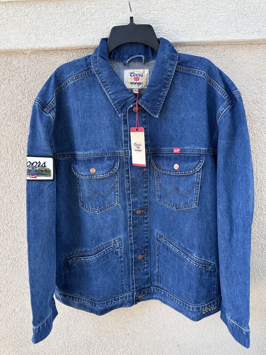 New Wrangler Coors Banquet Denim Jacket